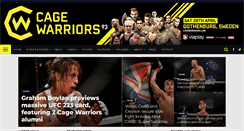 Desktop Screenshot of cagewarriors.com